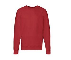 FRUIT OF THE LOOM SC360 - Lightweight Raglan Sweat Red