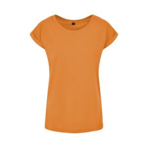 Build Your Brand BY021 - Ladies Extended Shoulder Tee Paradise Orange