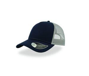 Atlantis AT085 - 5 Panel Cotton Trucker Cap Navy / Grey