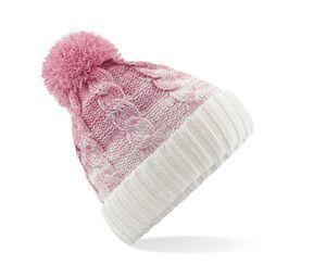 BEECHFIELD BF459 - Bonnet Ombré Dusky Pink / Off White