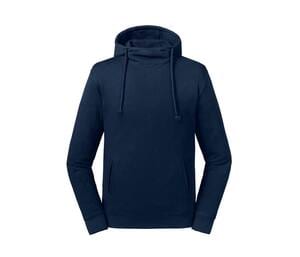 Russell RU209M - Pure Organic high neck hooded sweatshirt French Navy