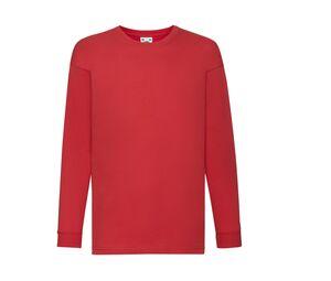FRUIT OF THE LOOM SC6107 - Tee-shirt manche longue enfant Red