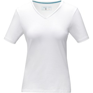 Elevate NXT 38017 - Kawartha short sleeve women's GOTS organic V-neck t-shirt White