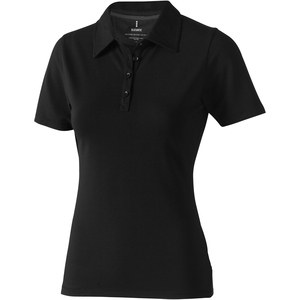 Elevate Life 38085 - Markham short sleeve women's stretch polo Solid Black