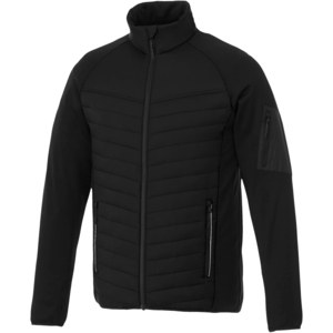 Elevate Life 39331 - Banff men's hybrid insulated jacket Solid Black