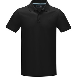 Elevate NXT 37508 - Graphite short sleeve men’s GOTS organic polo Solid Black