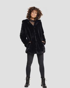 Urban Classics TB2375 - Ladies Hooded Teddy Coat