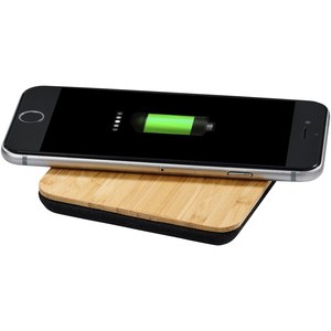 PF Concept 124118 - Leaf 5W bamboo and fabric wireless charging pad